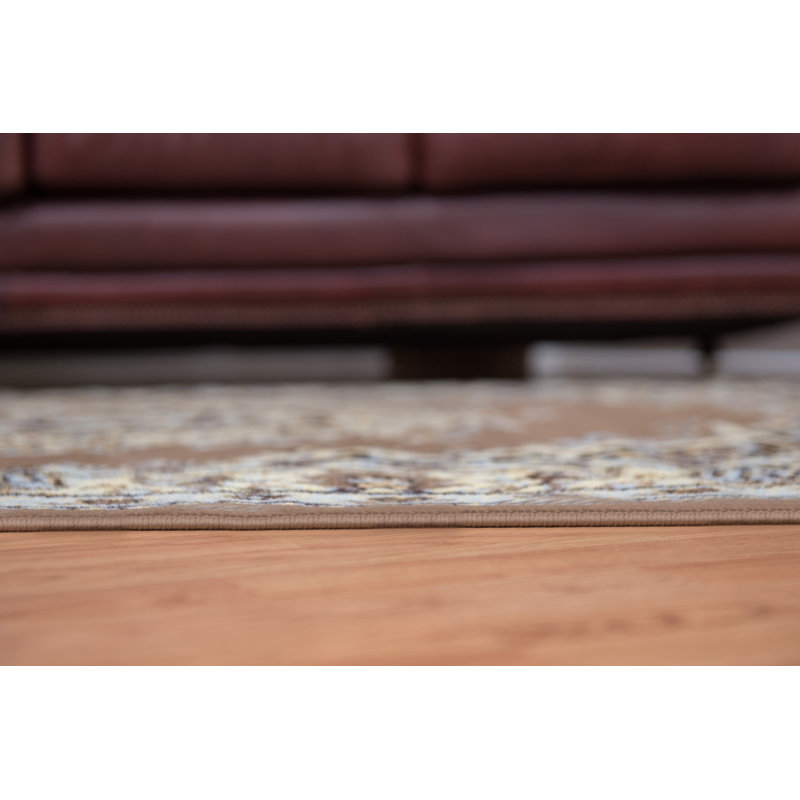 Tapis oriental brun / taupe / noir / frêne Marta, Rectangle 7 pi 10 po x 10 pi 6 po