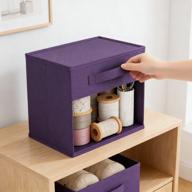 6 Pack Foldable Storage Cubes With Clear Window And Handles, Closet Organizer Bins For Clothes, Toys, Books, And Home Organization