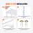 VEVOR 23.6inch High Acrylic Wedding Flower Stand Floral Display Racks