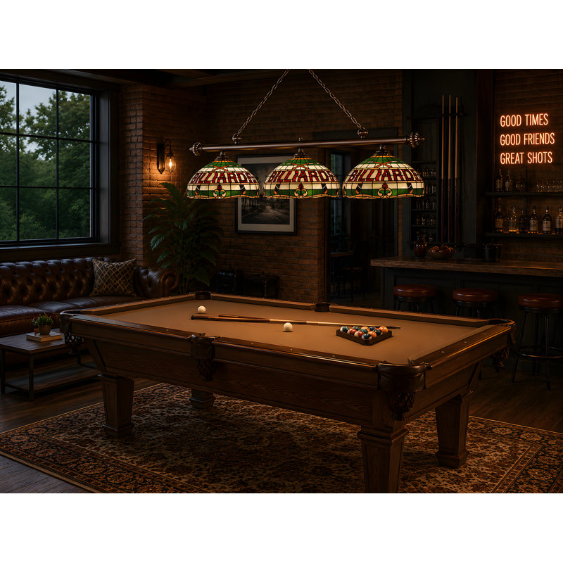 Corson 3 - Light Pool Table Linear Pendant By RAM Game Room