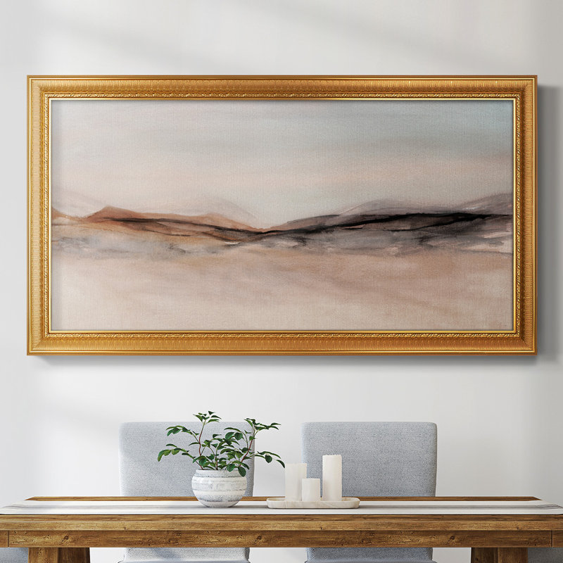 Toile encadrée de qualité supérieure «Near Frost Valley» - prête à être accrochée, H 29 po x l 53 po x P 1 po