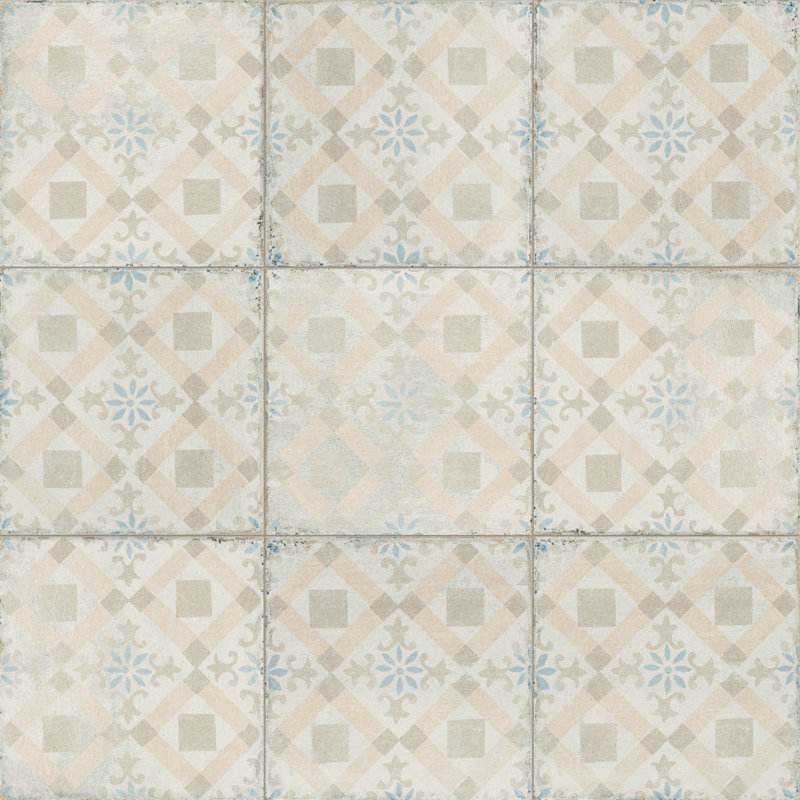 Barcelona 6" x 6" Porcelain Patterned Wall & Floor Tile