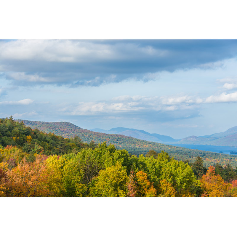 Colorful Adirondack Mountains - Wrapped Canvas Print, 30cm H x 46cm W x 3.8cm D