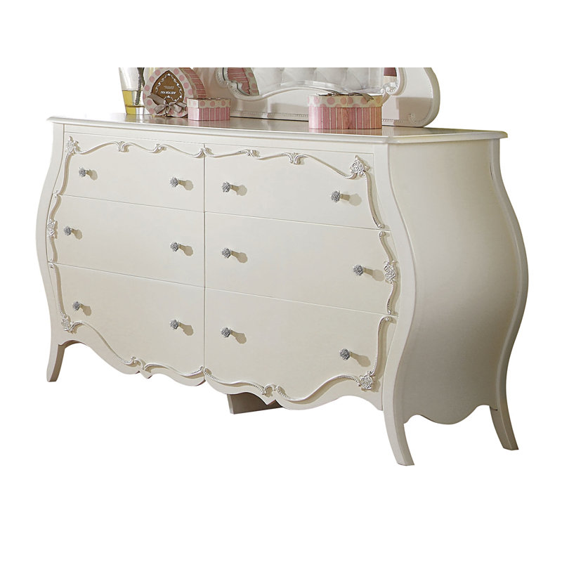 Bureau double à 6 tiroirs Saffold