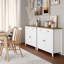 Armoires d'appoint en bois avec 2 tiroirs et 2 portes Ailynn-2144290364