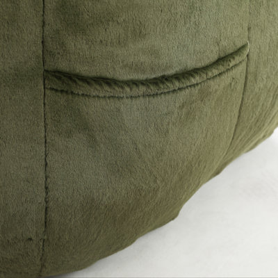 Fauteuil à billes, fauteuil à billes avec accoudoirs rembourrés de mousse à haute densité, canapé paresseux et confortable Fauteuil à billes pour adultes dans le salon, lecture dans la chambre à coucher