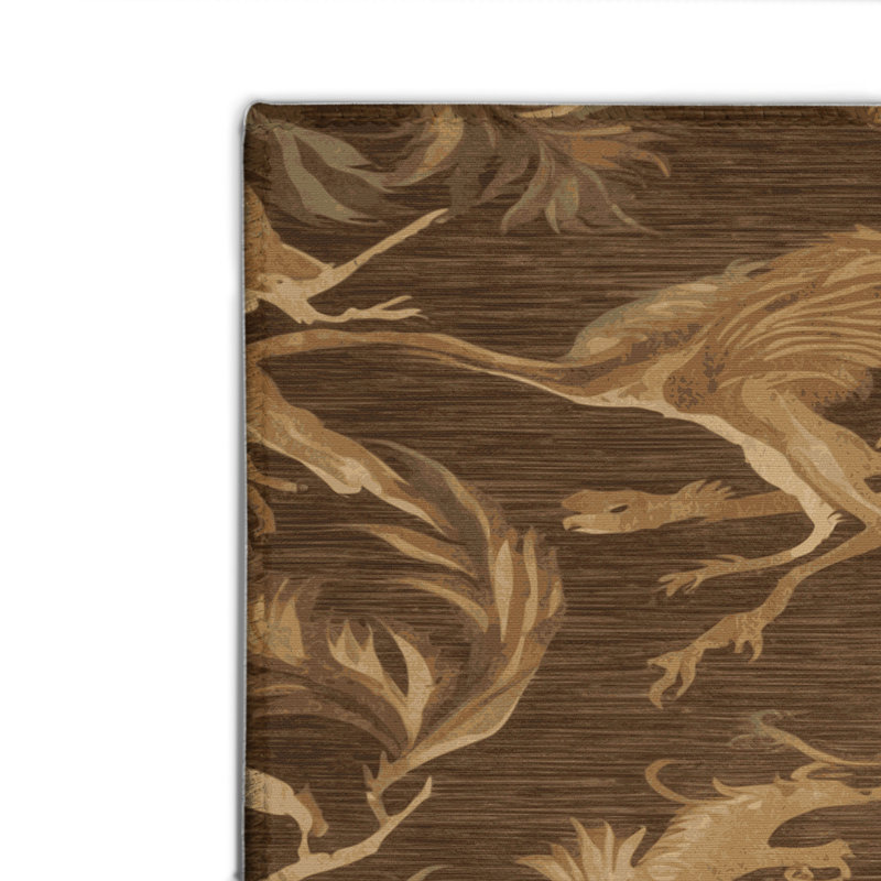 Tapis d'intérieur et d'extérieur brun Nature, Rectangulaire 2 pi x 3 pi