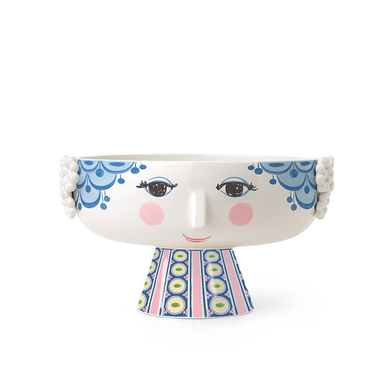Eva Blue Serving Bowl