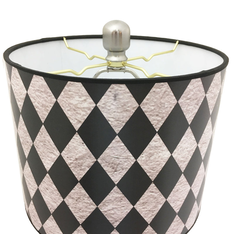 Lampe 28 po Bardha, Laiton antique / rose