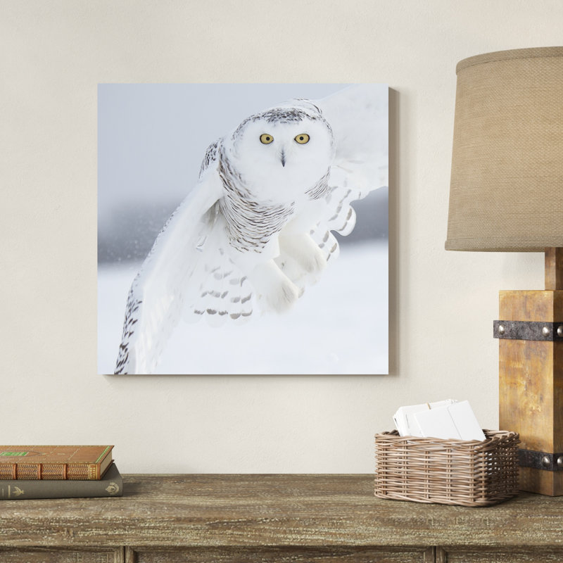 Hibou en vol I, H 20 po x l 20 po x P 1,25 po
