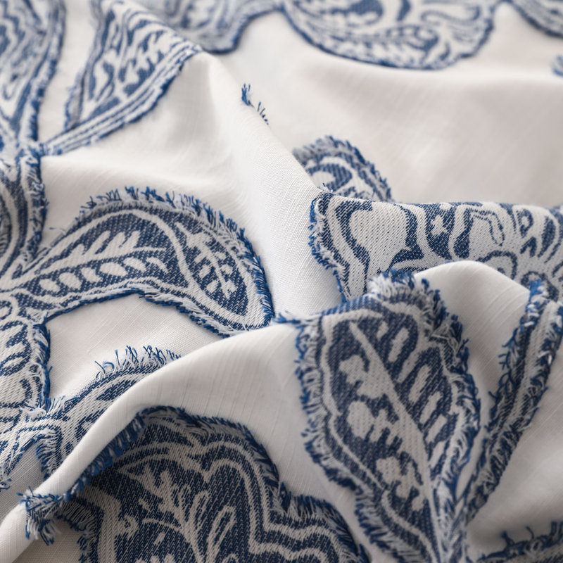 Ensemble d'édredon en coton jacquard 5 pièces, avec 2 taies décoratives et 2 taies décoratives européennes., Très grand lit