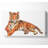 Tiger Laying Down - Wrapped Canvas Print-811800214
