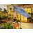9FT UMBRELLA WITH LIGHT Blue and Stripes-966115994