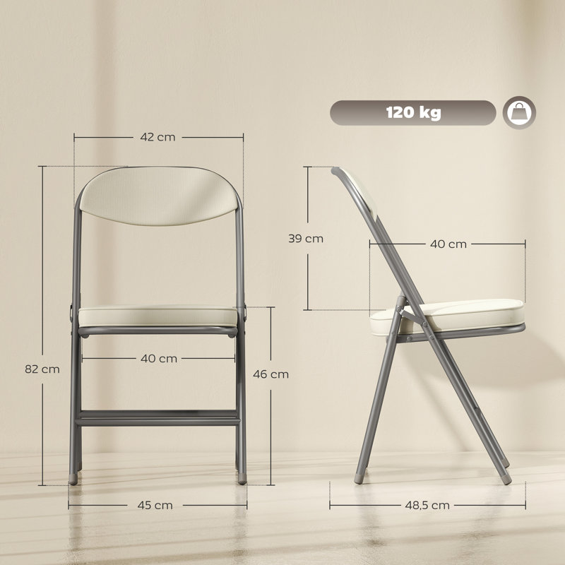 Office Folding Chairs Set of 4