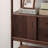Multi Layer Storage Sliding Door Accent Cabinet