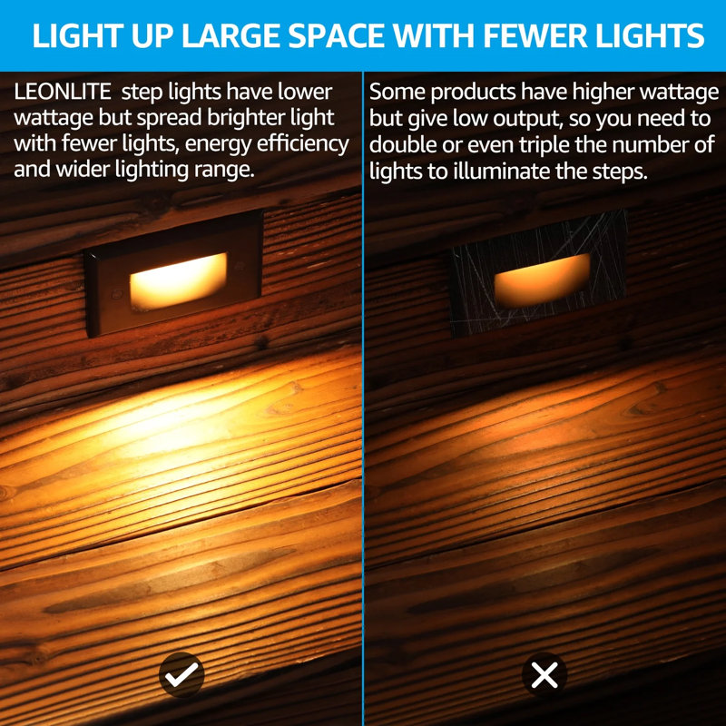 Integrated LED Zinc Alloy Step Light, Oil Rubbed Bronze