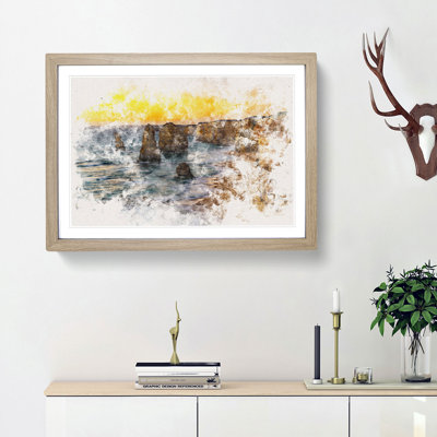 Sunset over the Twelve Apostles - Picture Frame Graphic Art Print