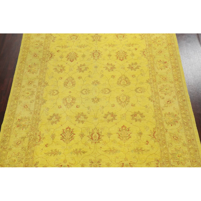 Tapis oriental en laine Chobi Peshawar noué à la main 8 pi 4 po x 11 pi 3 po