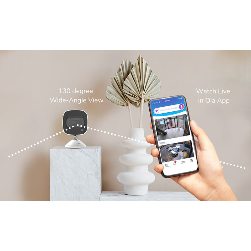 Ask Ola! 2 Way Voice Command Smart Security Camera 5 Pack