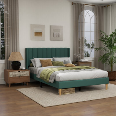 Sutter Upholstered Wingback Bed