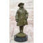 Statue de bronze bronze William William avec chapeau et base en marbre