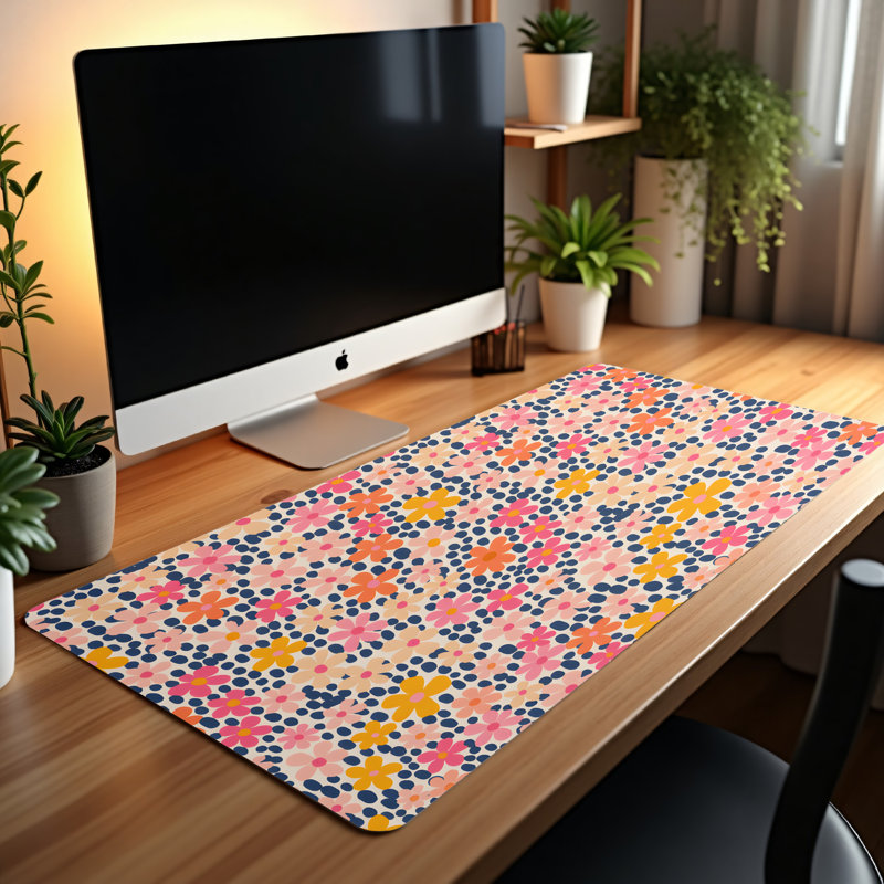 Polyester Desk Pad, 14.4x12.1