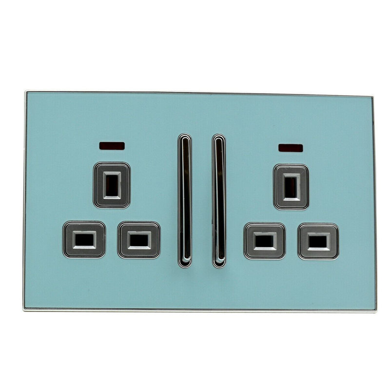 Iroh Wall Mounted Socket, Glossy Blue