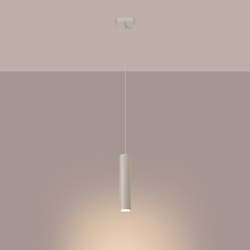 Bergmundur 1 - Light Stainless Steel Pendant, Beige