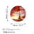 Stunning Decorative Tempered Glass Painting, 23.6 in Diameter | 100% Shatter-Resistant Tempered Glass, 0.16 in Thick | High-Resolution UV Print with Vibrant Colors, Easy to Clean | Perfect Wall Art for Home & Office