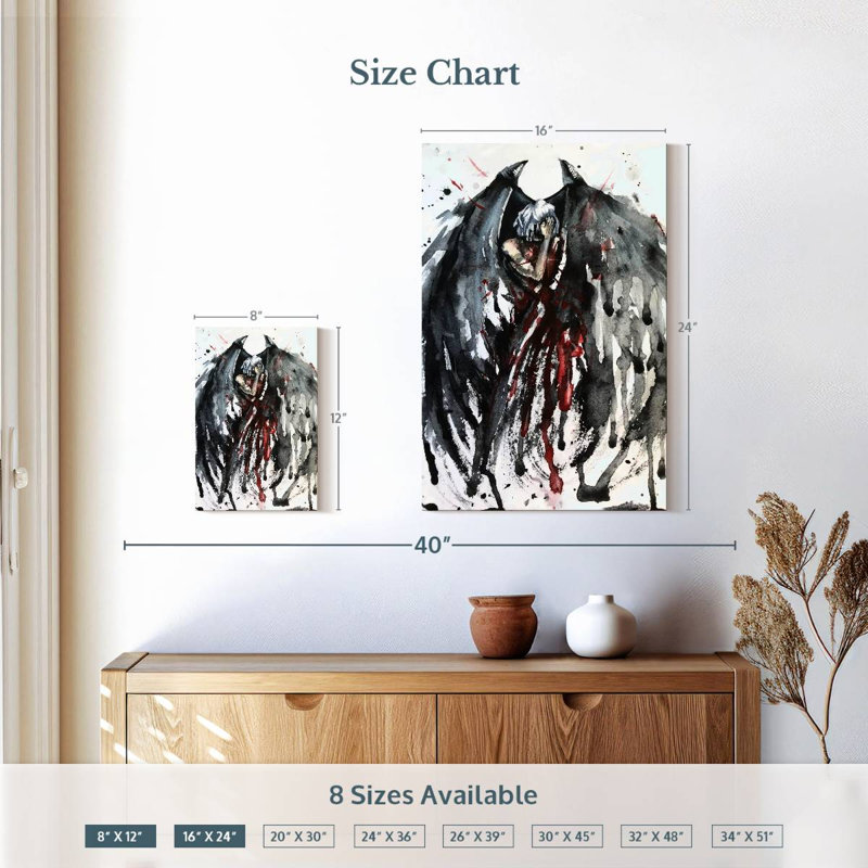 Kelan Crying Angel, 12" H x 8" W