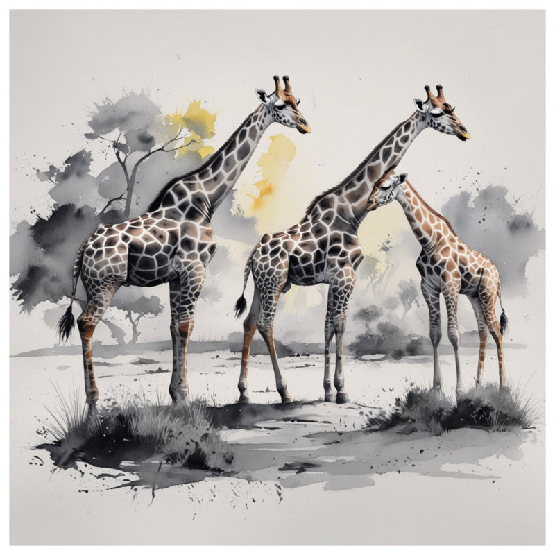 Housses de couette girafe, Lit simple