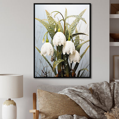 " Green Snowdrops Winter Flowers IV "