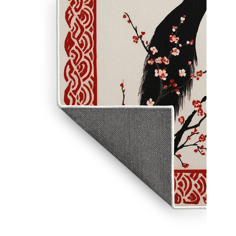 Petal Ribbons Rug, Square 7'