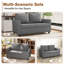 2 Seater Linen Loveseat-229843652