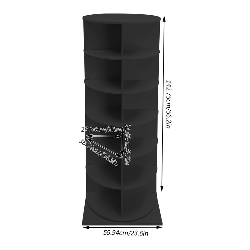 Range-chaussures 24 paires, Noir