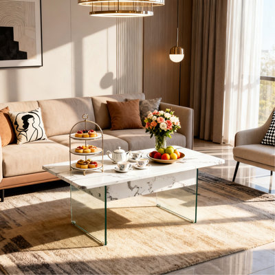 Multifunctional Lift Top Coffee Table -Dark Wood Grain Sticker