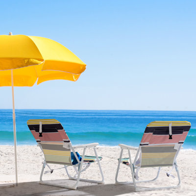 Ruggirello Folding Beach Chair by Arlmont & Co.