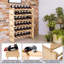 Breiden Solid Wood Wine Bottle Rack Brown