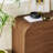 Modern Curved Waterfall Wood 6 Drawer Dresser-1455748999