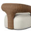 Mazie Outdoor Swivel Chair-Vergo Cream