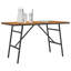 Table de salle à manger vidaXL en bois d'acacia massif brun 43,31 x 21,65 x 24,41