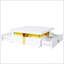 Table basse moderne carrée avec rangement à 4 tiroirs-1417460056