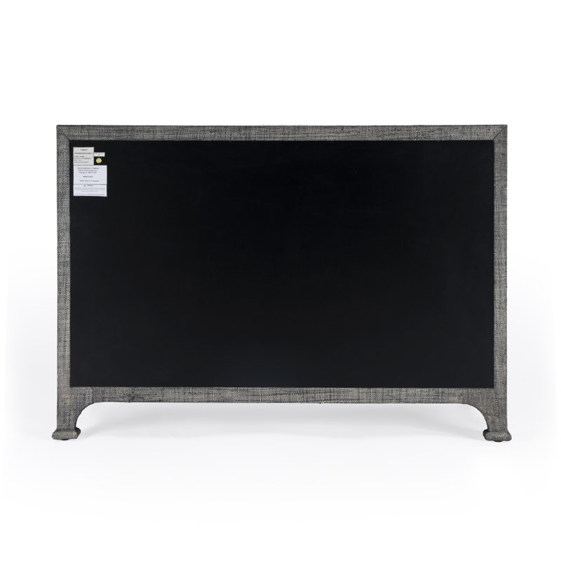 Chatham Raffia 6 Drawer Dresser, Charcoal