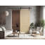 2 Panel Shaker 30 X 96 Gray Oak Paneled Composite Sliding Barn Door With Hardware Kit-95319904-95319912
