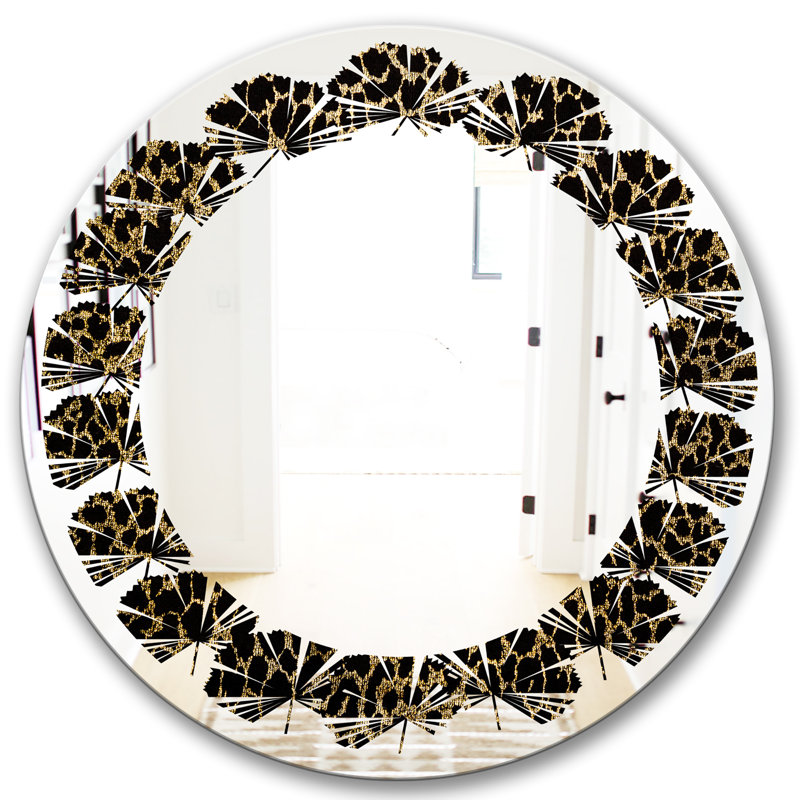 Miroir mural Leaves, H 23,6 po x l 23,6 po