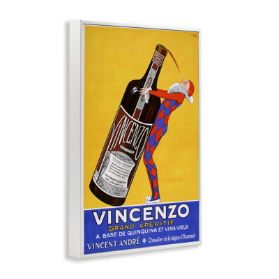 Giclée de vin rétro Vincenzo, design par Vintage Posters