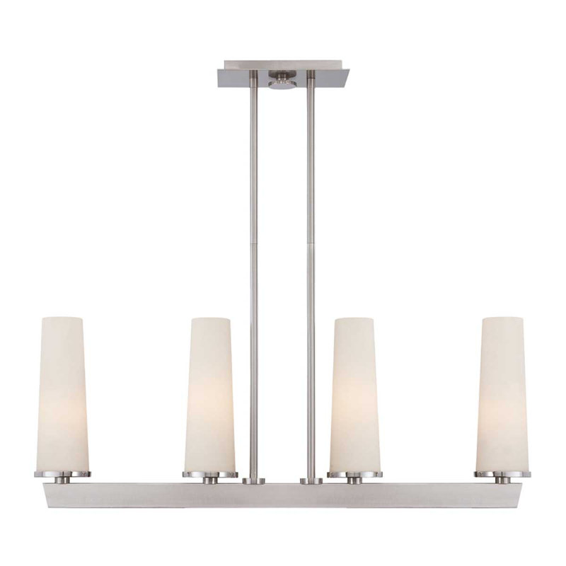 Austa 4 - Light Brushed Nickel Kitchen Island Pendant