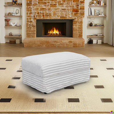 Gus 31.5"W Corduroy Ottoman