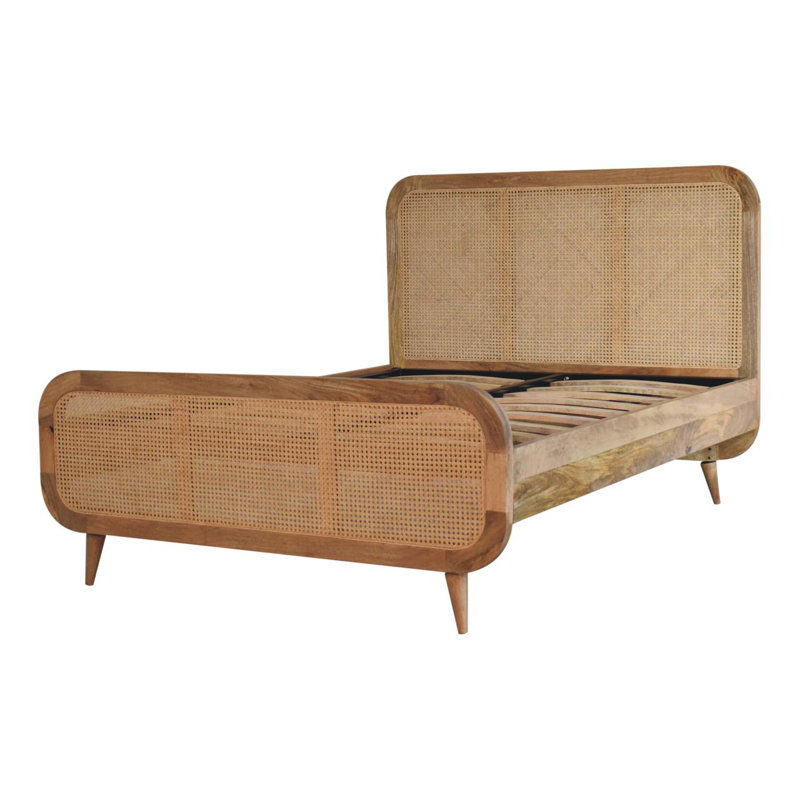 Alexsi EU Double - 140 X 200 Cm Solid Wood Ottoman Storage Bed