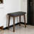 Solid Wood Vanity Stool with Saddle Seat